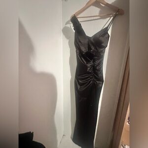 Honey and Rosie One Shoulder Black Dress